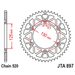 REAR ALU SPROCKET JT JTA 897-50RED 50T, 520 CRVEN
