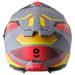 FULL FACE HELMET GMS GELERO ZG12701 MATT GREY-YELLOW-BLUE M