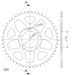 REAR ALU SPROCKET SUPERSPROX RAL-7091:48-BLK CRNI 48T, 520