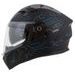 FULL FACE HELMET CASSIDA INTEGRAL 3.0 HACK MATT BLACK /BLUE XS