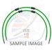 RACE FRONT BRAKE HOSE KIT VENHILL POWERHOSEPLUS YAM-7009FS-GR (2 HOSES IN KIT) GREEN HOSES, STAINLESS STEEL FITTINGS