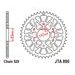 REAR ALU SPROCKET JT JTA 890-42ORG 42)T, NT((520 ORANGE