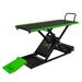 MOTORCYCLE LIFT LV8 GOLDRAKE 400 FLOOR VERSION EG400P.G WITH FOOT PEDAL PUMP (BLACK AND GREEN RAL 6018)