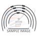 STANDARD FRONT BRAKE HOSE KIT VENHILL POWERHOSEPLUS KAW-6003F-BK (5 HOSES IN KIT) BLACK HOSES, CHROMED FITTINGS