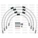 STANDARD FRONT BRAKE HOSE KIT VENHILL POWERHOSEPLUS SUZ-5004FB-WT (4 HOSES IN KIT) WHITE HOSES, BLACK FITTINGS