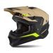 MOTOCROSS HELMET CASSIDA CROSS CUP 2 NAPA SAND/ GREEN/ YELLOW FLUO/ BLACK MATT M