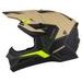 MOTOCROSS HELMET CASSIDA CROSS CUP 2 NAPA SAND/ GREEN/ YELLOW FLUO/ BLACK MATT M