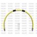 STANDARD FRONT BRAKE HOSE KIT VENHILL POWERHOSEPLUS SUZ-2009F-YE (3 HOSES IN KIT) YELLOW HOSES, CHROMED FITTINGS