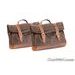 LEATHER SADDLEBAG CUSTOMACCES VINTAGE ALV001T BROWN PAIR