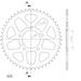 REAR ALU SPROCKET SUPERSPROX RAL-7092:48-BLK CRNI 48T, 525