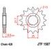CHAIN KIT D.I.D CHAIN - SILVER CHAIN 428 VX, X-RING (X, NX, QX, XS), CHK FRONT SPROCKET JT, CHK REAR SPROCKET JT FOR YAMAHA SR 400 2014-2017
