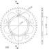 REAR ALU SPROCKET SUPERSPROX RAL-1800:47-BLK CRNI 47T, 530