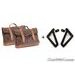 LEATHER SADDLEBAG CUSTOMACCES VINTAGE ALV002T BROWN LEFT / RIGHT