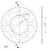 REAR ALU SPROCKET SUPERSPROX RAL-703:44-BLK CRNI 44T, 520