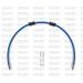 STANDARD FRONT BRAKE HOSE KIT VENHILL POWERHOSEPLUS SUZ-2009F-SB (3 HOSES IN KIT) SOLID BLUE HOSES, CHROMED FITTINGS