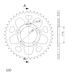REAR ALU SPROCKET SUPERSPROX RAL-7090:42-BLK CRNI 42T, 530