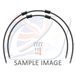 RACE FRONT BRAKE HOSE KIT VENHILL POWERHOSEPLUS HON-10019F-BK (2 HOSES IN KIT) BLACK HOSES, CHROMED FITTINGS