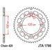 REAR ALU SPROCKET JT JTA 1798-47BLK 47)T, NT((420 CRNI