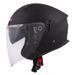 JET HELMET CASSIDA JET TECH BLACK MATT / VIOLET LOGOS L