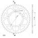 REAR ALU SPROCKET SUPERSPROX RAL-1793:50-BLK CRNI 50T, 520