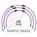 STANDARD FRONT BRAKE HOSE KIT VENHILL POWERHOSEPLUS SUZ-6002FB-PU (3 HOSES IN KIT) PURPLE HOSES, BLACK FITTINGS