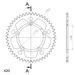 REAR ALU SPROCKET SUPERSPROX RAL-4:48-RED CRVEN 48T, 420