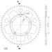 REAR ALU SPROCKET SUPERSPROX RAL-1873:51-BLK CRNI 51T, 532