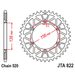 REAR ALU SPROCKET JT JTA 822-44BLK 44T, 520 CRNI
