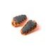 FOOTPEGS WITHOUT ADAPTERS PUIG TRAIL 7319T ORANGE WITH RUBBER