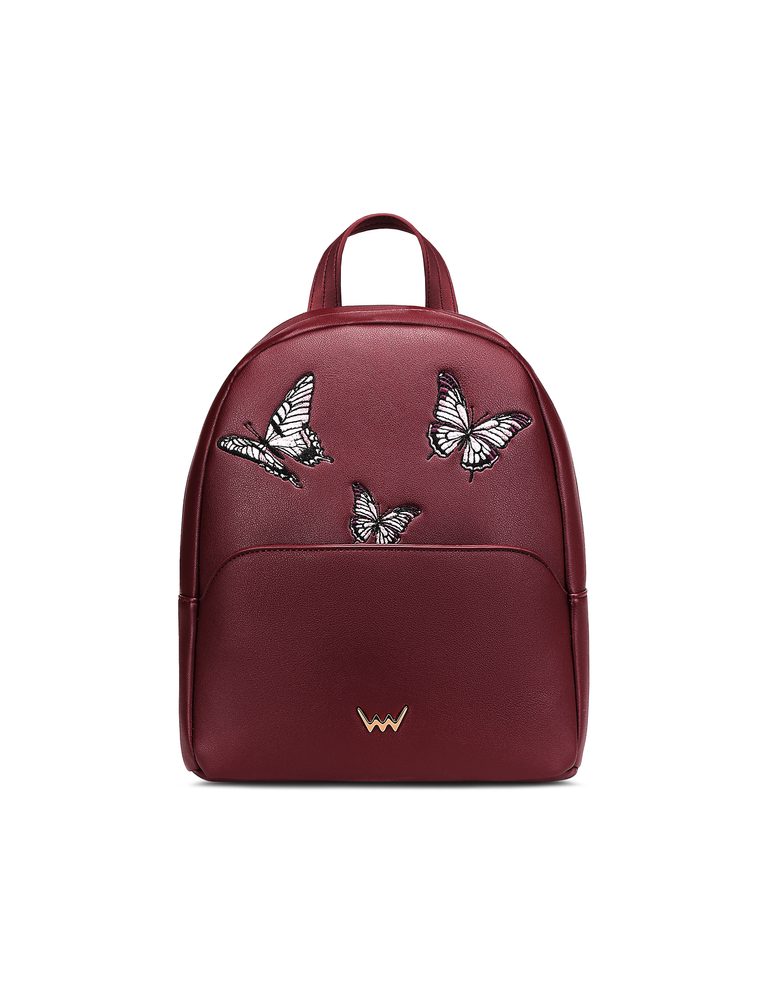 VUCH Arlen Chrysalis Wine.

Originalna vezenje z motivom metuljev
Notranja in zunanja zadrga žep
Vtisnjeni metulji na trakovih
Nastavljivi naramni trakovi
 creARTivity
Bodi Vuch, bodi viden.
Prostor, kjer smo z domišljijo ustvarjali in spretno zložili tiske na naše najbolje prodajane izdelke.