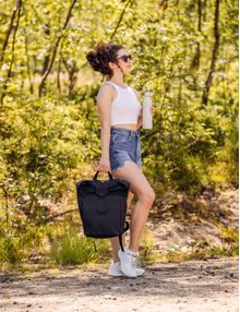 Pippa Mini Leaves Black