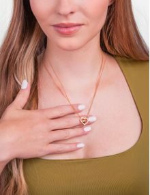 Uhani Fleurette Rosegold