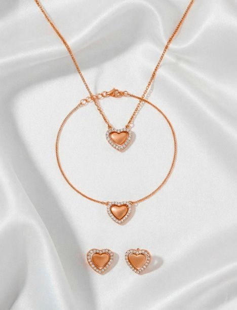 Uhani Lunira Rose Gold