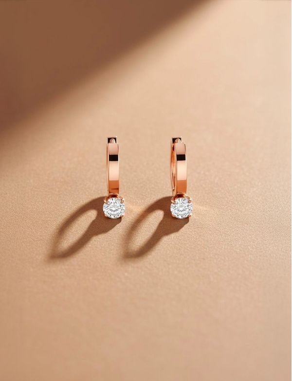 Uhani Manilla Rose Gold