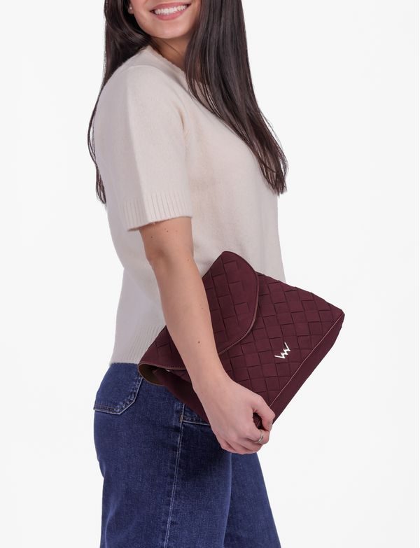 Byrsa Intrecciato Wine Red