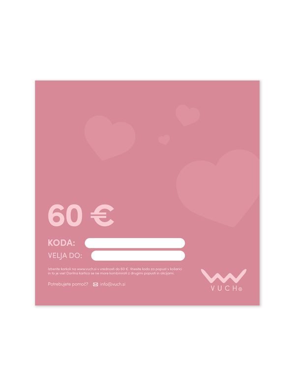 E-darilne kartice 60 €