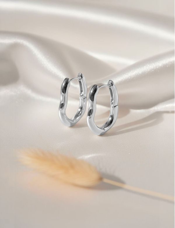 Uhani Lauvien Silver