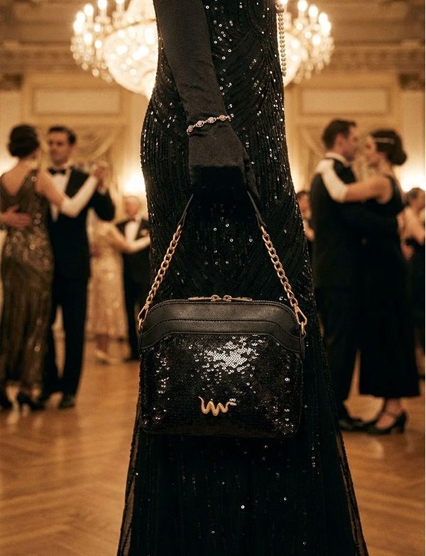 Fossy Sequin Mini Black