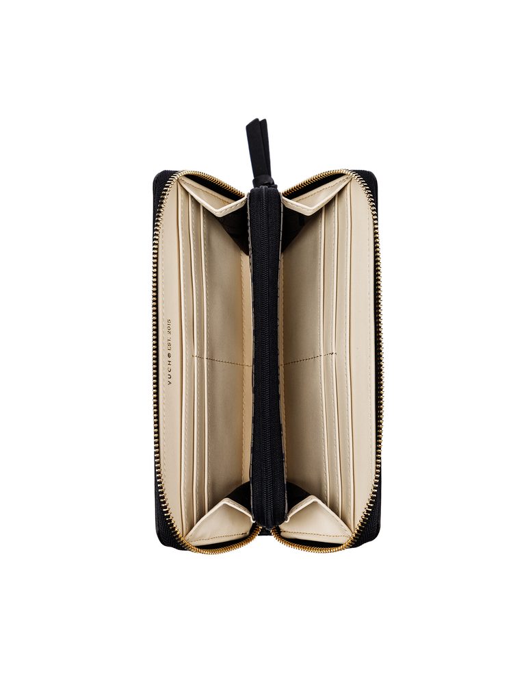 VUCH Keryth Black.

Novčanik od vlaknaste kože
Kombinacija glatkog materijala i uzorka krokodilske kože
Dvostruki džep s patentnim zatvaračem za kovanice
Dva prostrana džepa za novčanice
 Kožni novčanici
Kvaliteta i trajnost.