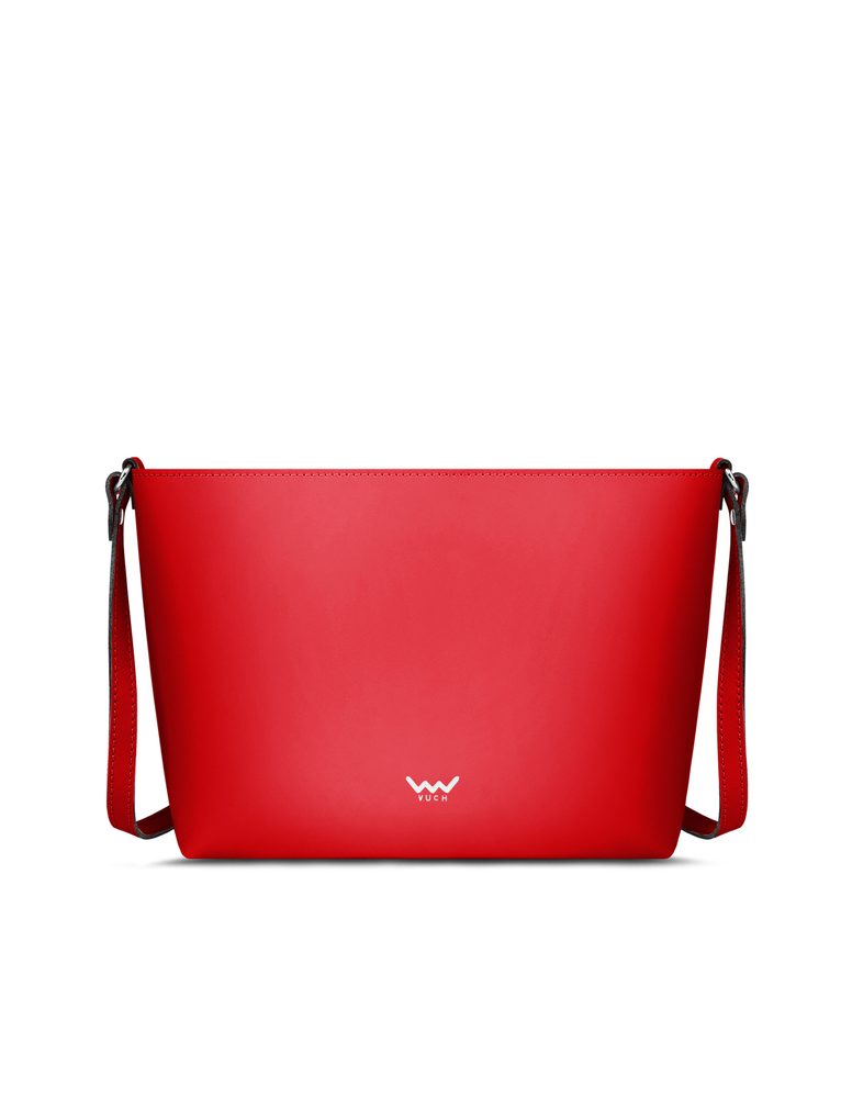 VUCH Lethie Red.

Ručno izrađeno u Slovačkoj
Kvalitetna glatka koža sa sirovom podstavom
Ograničena količina komada
Kontrastni pompom za provlačenje
Glavno zatvaranje s magnetskim zatvaračem
 KOŽNA KOLEKCIJA ŠIVANA U SLOVAČKOJ
Predstavljamo prvu kolekciju ručno izrađenih torbica i novčanika, šivanih u Slovačkoj.