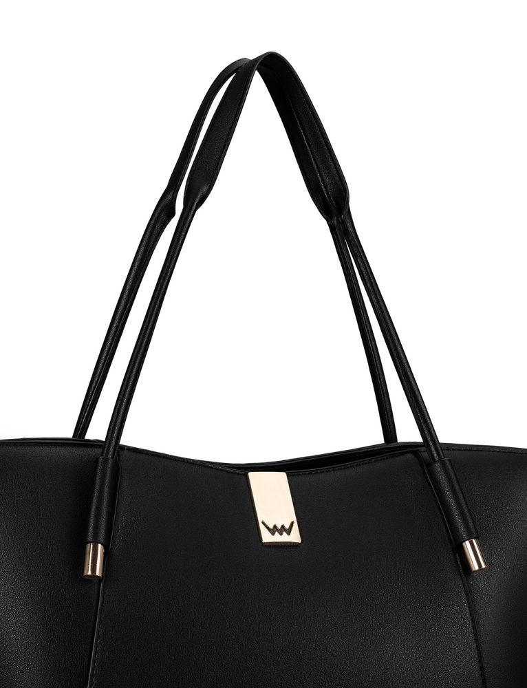 VUCH Laurie Simply Black.

Velika torba s čvrstim dnom
Potpuno se zatvara patentnim zatvaračem, ništa za znatiželjnike
Duge udobne ručke odgovaraju i podlaktici i ramenu
 SimplyV 
Simple Vuch komadi, Simple Vuch!
Bezvremenska, minimalistička i elegantna.