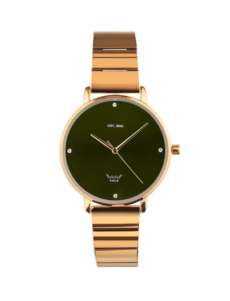 VUCH Joasia Gold.

Elegantan brojčanik s češkim kristalima
Kvalitetan japanski mehanizam
Quartz sat na bateriju
Pakirano u darovnoj kutiji
36 mjeseci jamstva
 SATOVI
Satovi VUCH ti nude više od samog prikaza vremena.