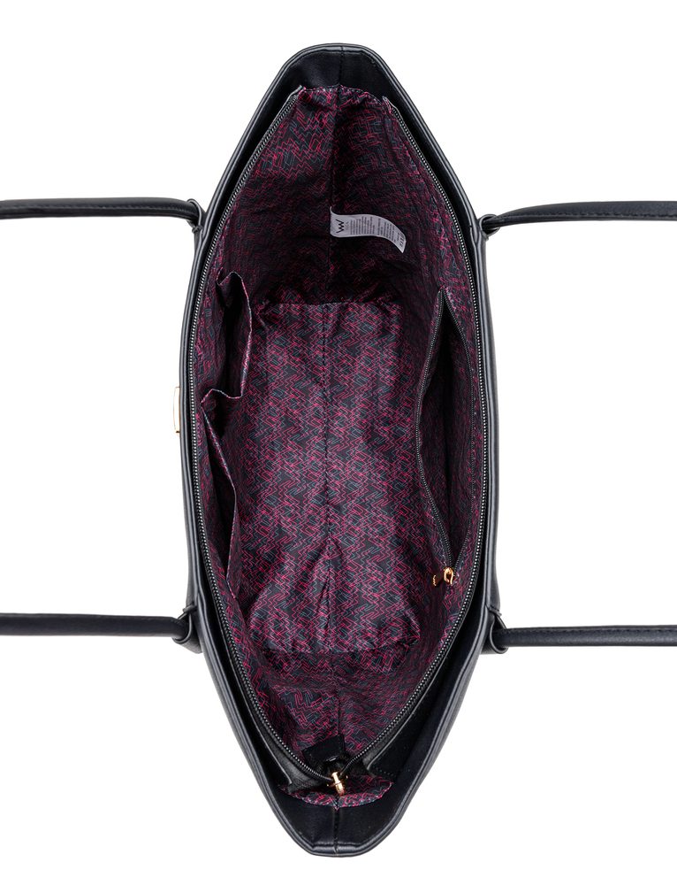 VUCH Laurie Simply Black.

Velika torba s čvrstim dnom
Potpuno se zatvara patentnim zatvaračem, ništa za znatiželjnike
Duge udobne ručke odgovaraju i podlaktici i ramenu
 SimplyV 
Simple Vuch komadi, Simple Vuch!
Bezvremenska, minimalistička i elegantna.