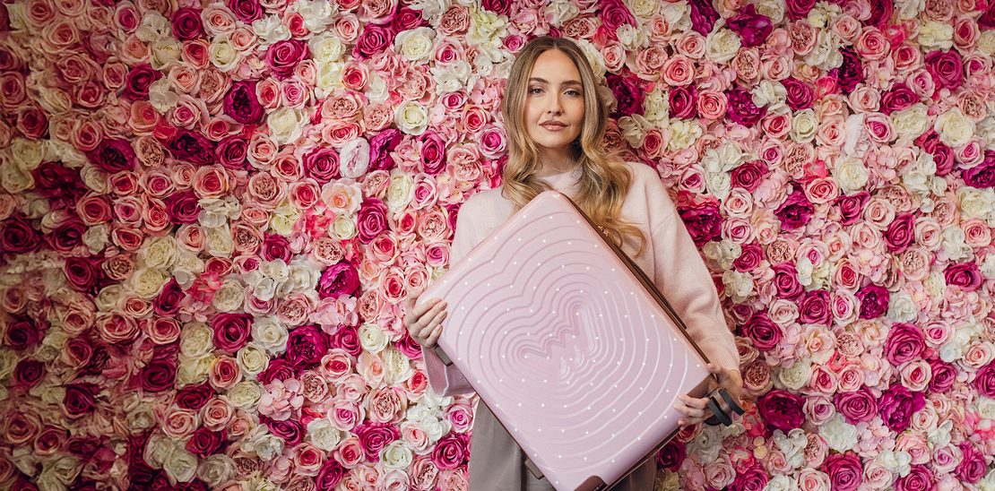 Precious Dotty Pink mali putni kofer