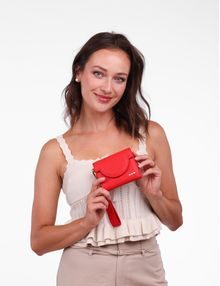 Cara Fluffy Coral Red