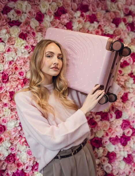 Precious Dotty Pink mali putni kofer