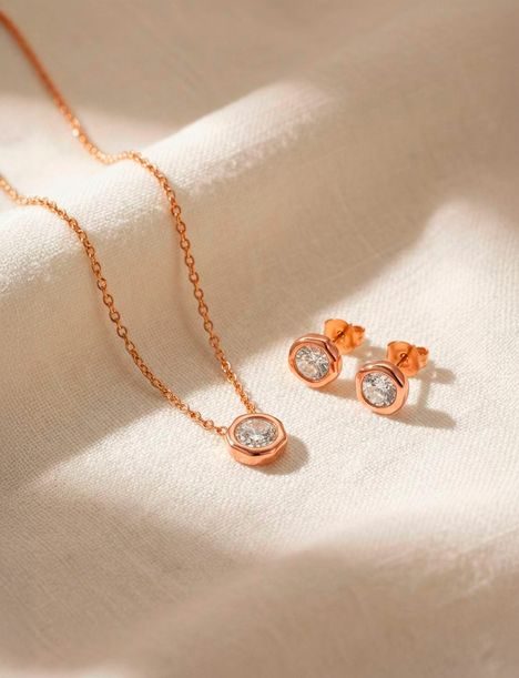 Ogrlica Ellin Rose Gold