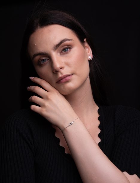 Naušnice Enid Silver