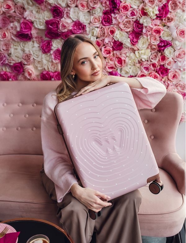 Precious Dotty Pink mali putni kofer