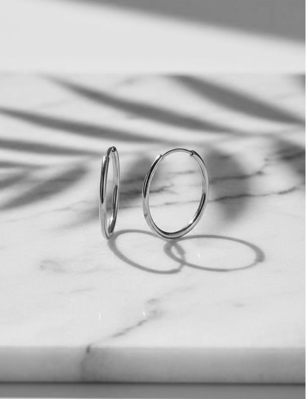 Naušnice Yetta Middle Silver